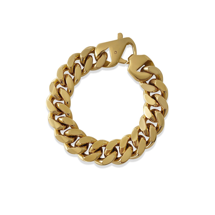 Chain Link 18K Forgyldt Armbånd