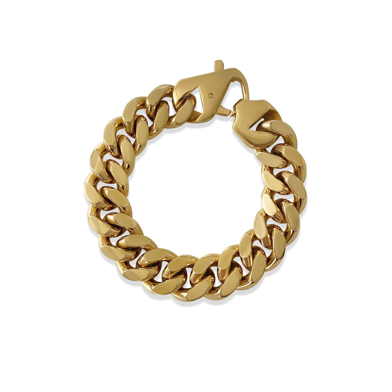 Chain Link 18K Gold Plated Bracelet