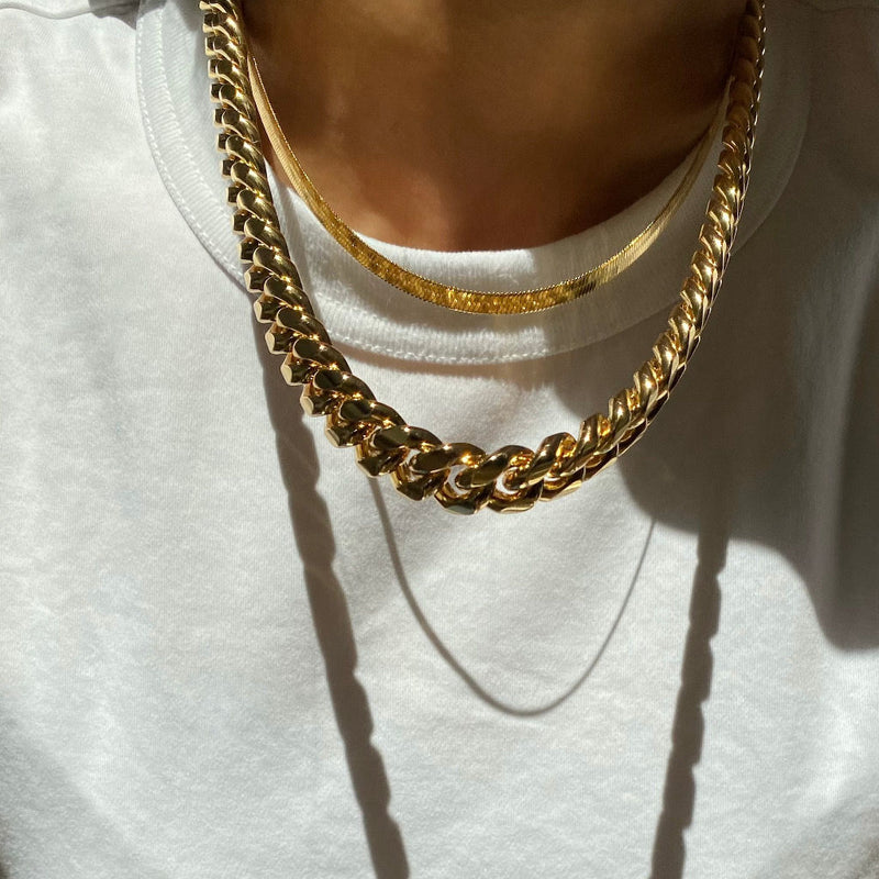 Chain Link 18K Gold Plated Necklace