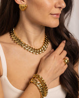 Chunky Chain 24K Gold Plated Bracelet