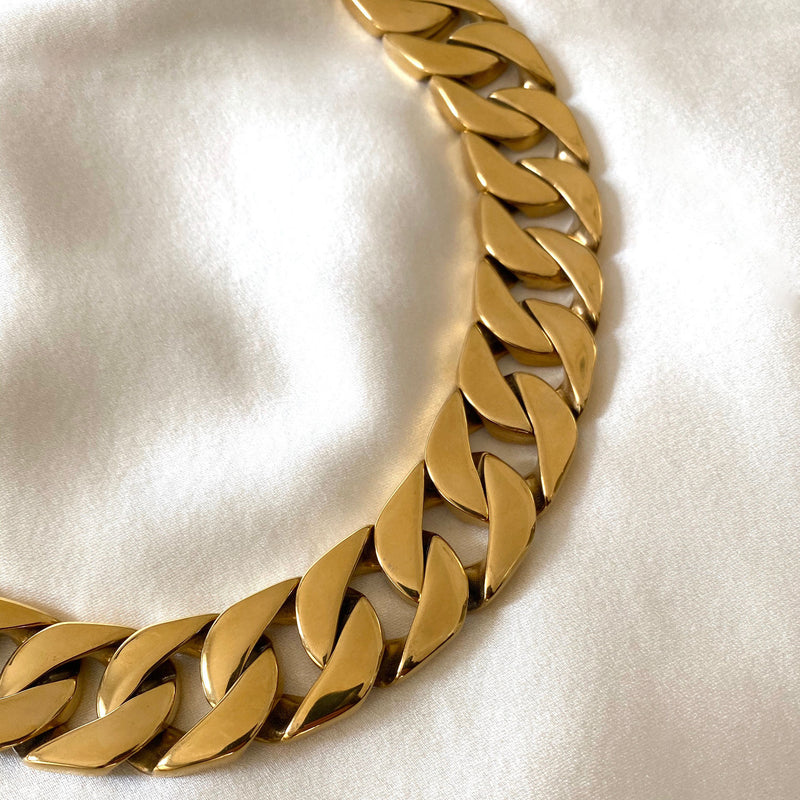 Chunky Chain 24K Gold Plated Necklace