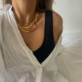 Mini Chain Link 18K Gold Plated Necklace