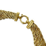 Layered Rope 18K Gold Plated Necklace