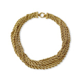 Layered Rope 18K Gold Plated Necklace