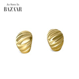 Chunky Shell 18K Gold Plated Earrings