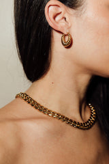 Croissant 18K Gold Plated Hoops