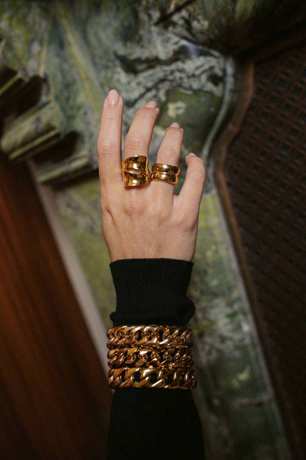 Chunky Chain 24K Forgyldt Armbånd