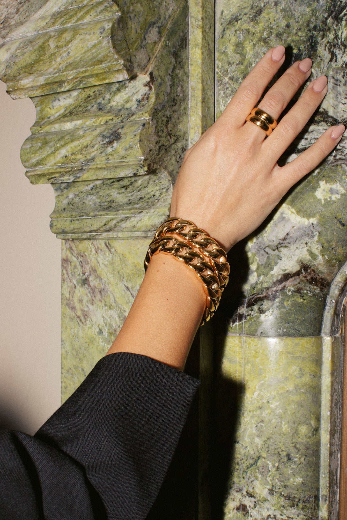 Chunky Chain 24K Forgyldt Armbånd