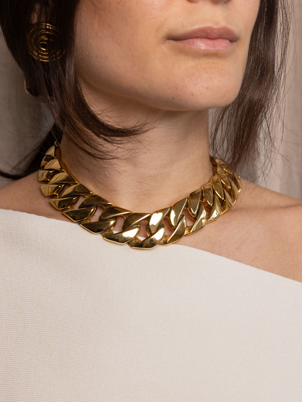 Chunky Chain Link 18K Forgyldt Halskæde