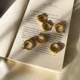 Croissant 18K Gold Plated Hoops