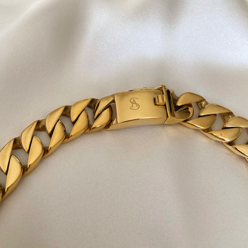 Mini Chunky Chain 24K Forgyldt Halskæde