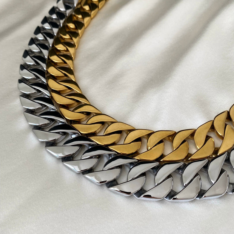 Chunky Chain 24K Gold Plated Necklace