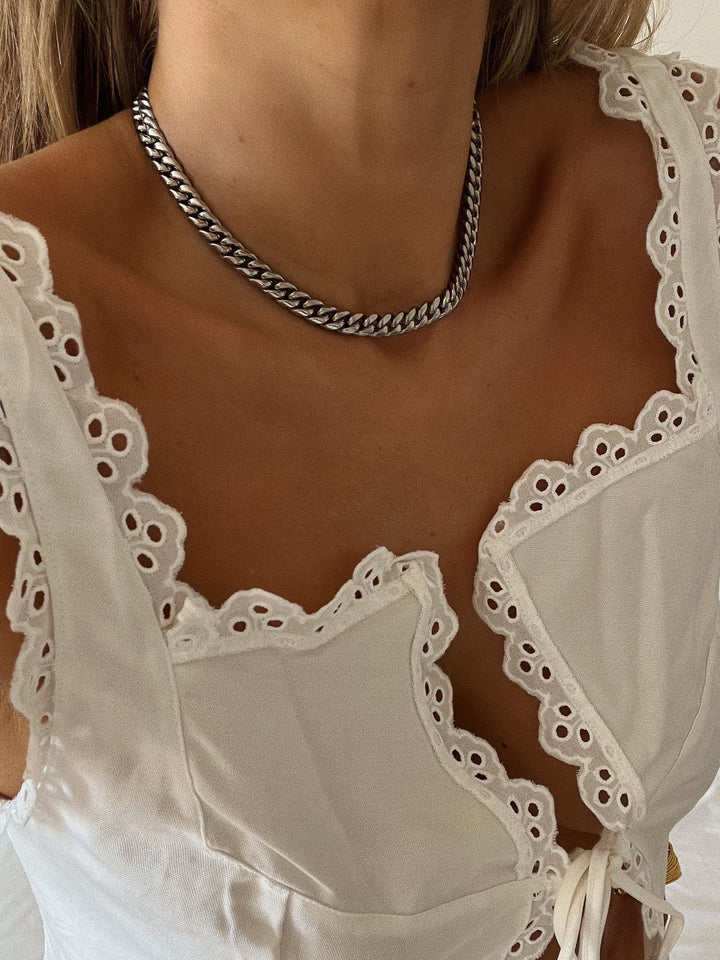 Mini Chain Link Rustfrit stål Halskæde