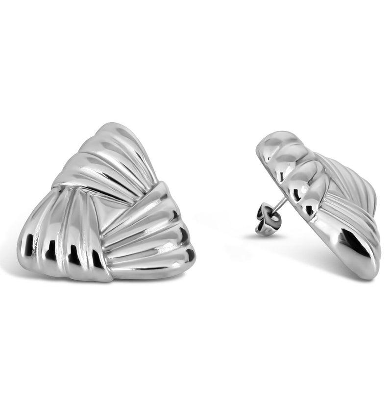 Chunky Triangular Polished Earrings