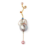 Anmar 14K Gold Earring w. Pearls