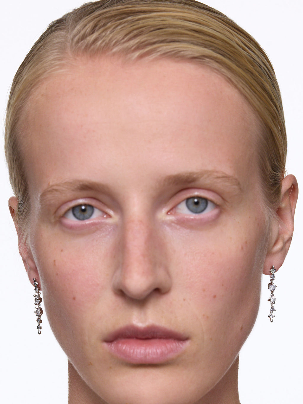 Arctic Medium Silber Ohrring w. Zirkonia