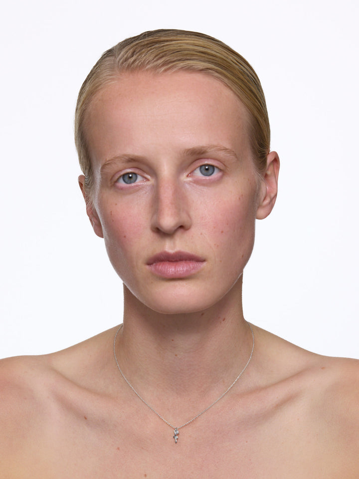 Arctic Sølv Halskæde m. Zircon