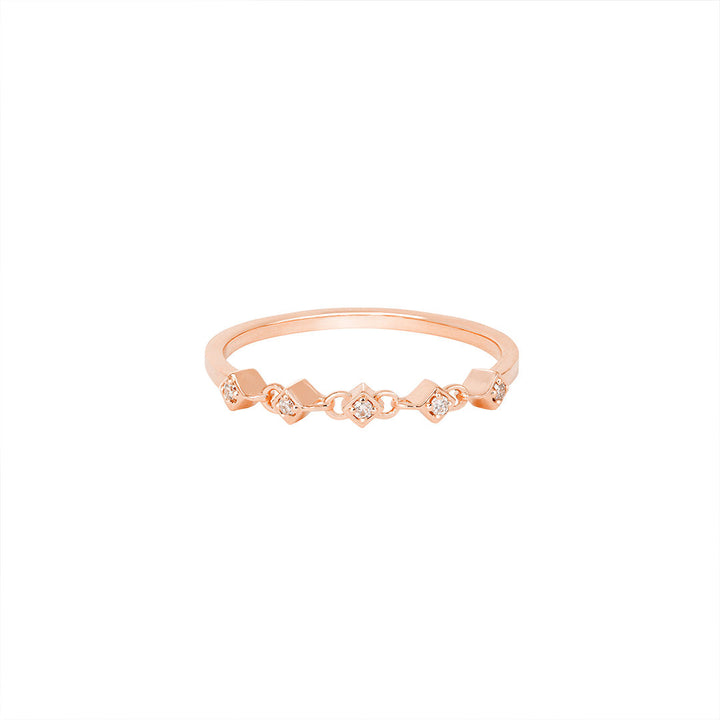 Athena 18K Roségolden Ring w. Diamanten