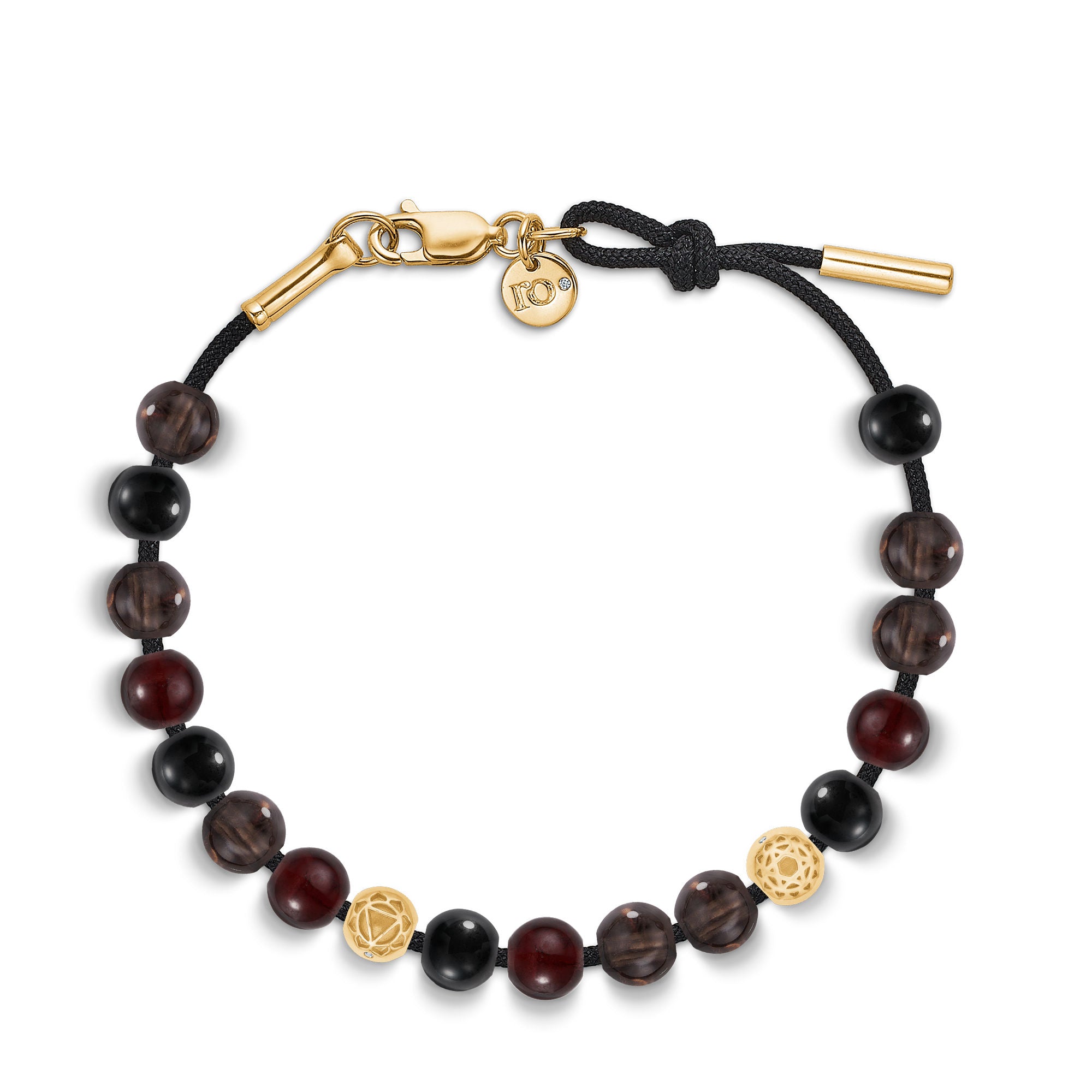 Ro Copenhagen Inner Peace infinite love Dark 18K Gold Bracelet w ...