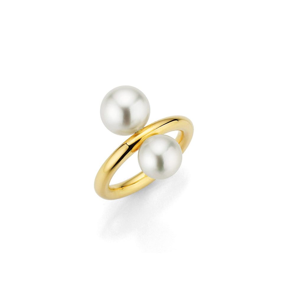 Precious 18K Gold Ring w. South Sea Pearls