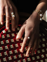 Precious 18K Gold Ring w. South Sea Pearls