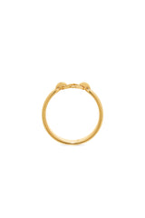 Eboris Corset Paved 18K Gold Ring w. Diamond