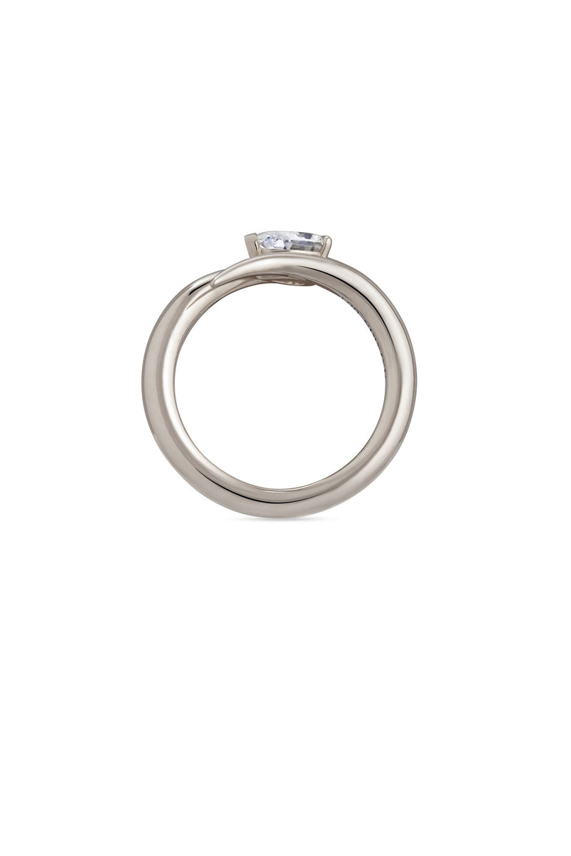 Eboris 18K Whitegold Ring w. Lab-Grown Diamond