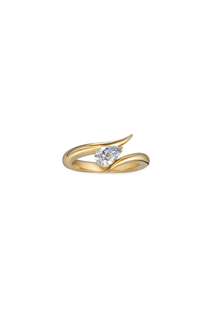 Eboris 18K Gold Ring w. Lab-Grown Diamond