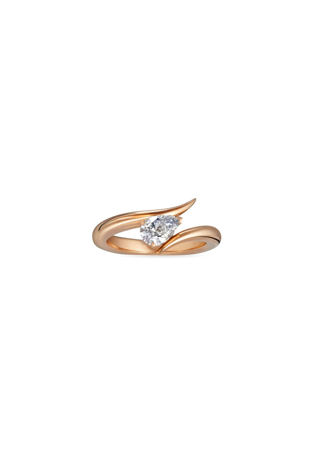 Eboris 18K Rosegold Ring w. Lab-Grown Diamond