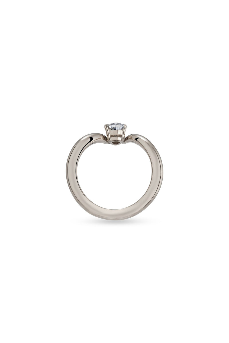 Eboris Duchess 18K Whitegold Ring w. Lab-Grown Diamond