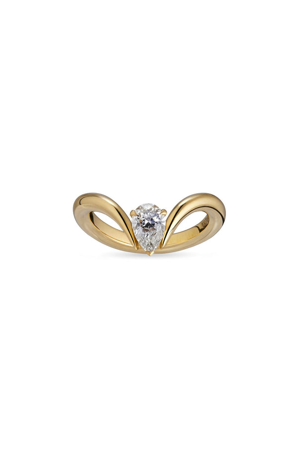 Eboris Duchess 18K Gold Ring w. Lab-Grown Diamond
