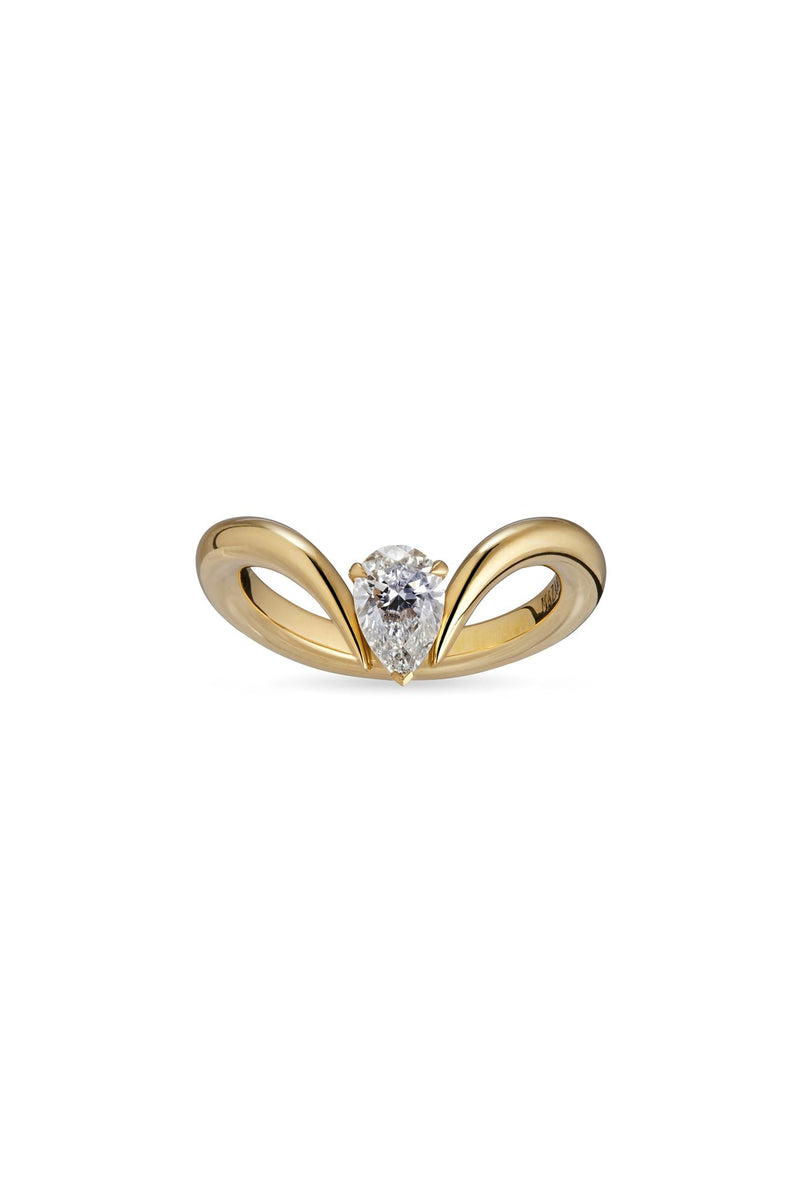 Eboris Duchess 18K Gold Ring w. Lab-Grown Diamond