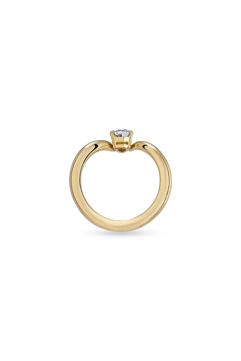Eboris Duchess 18K Gold Ring w. Lab-Grown Diamond