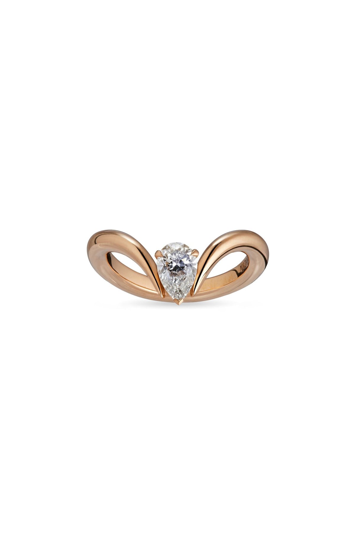 Eboris Duchess 18K Rosegold Ring w.Diamond
