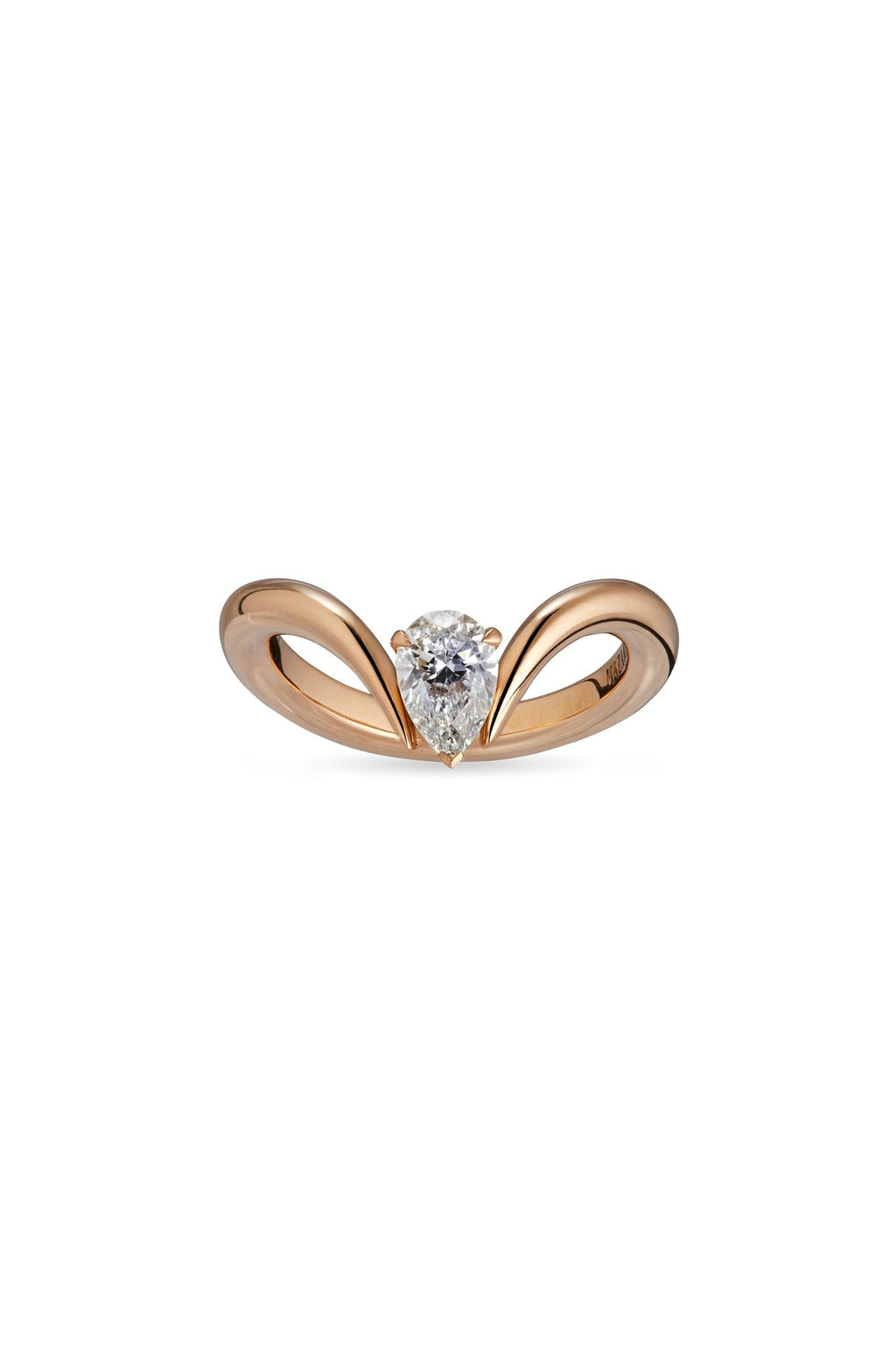 Eboris Duchess 18K Rosegold Ring w. Lab-Grown Diamond