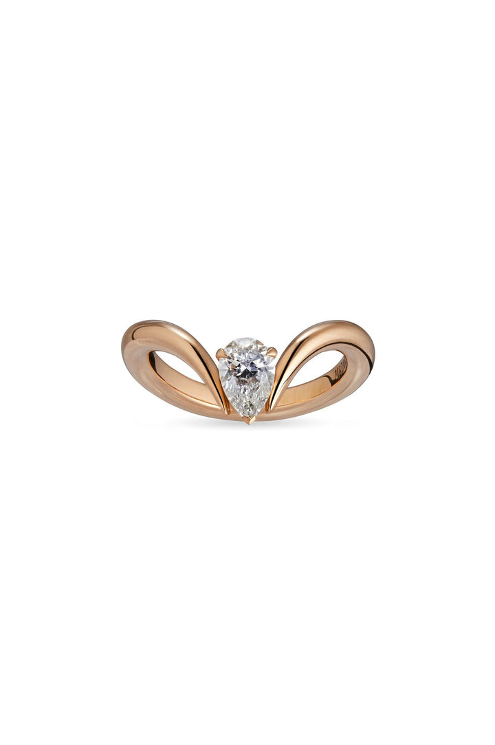 Eboris Duchess 18K Rosegold Ring w. Lab-Grown Diamond