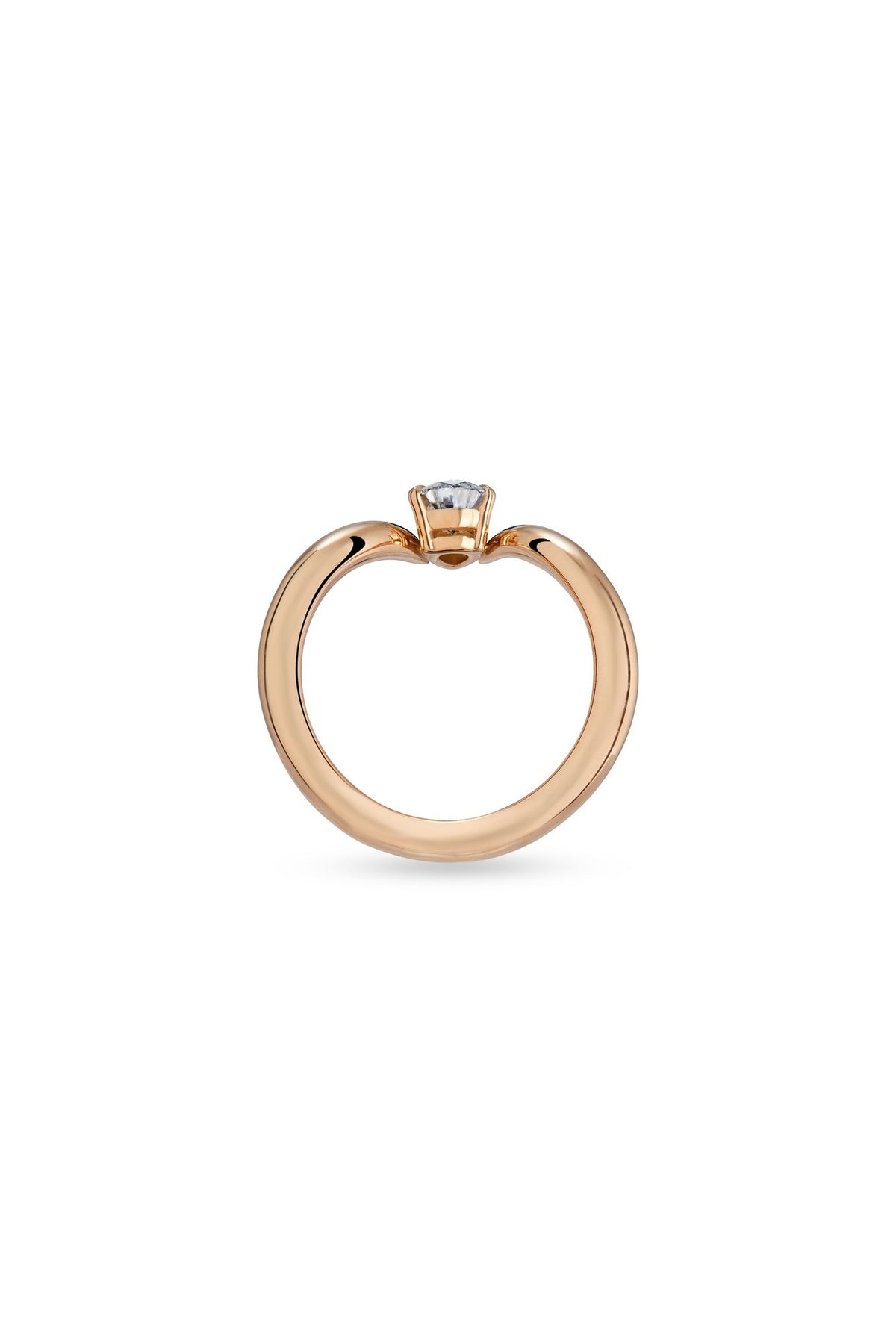 Eboris Duchess 18K Rosegold Ring w.Diamond