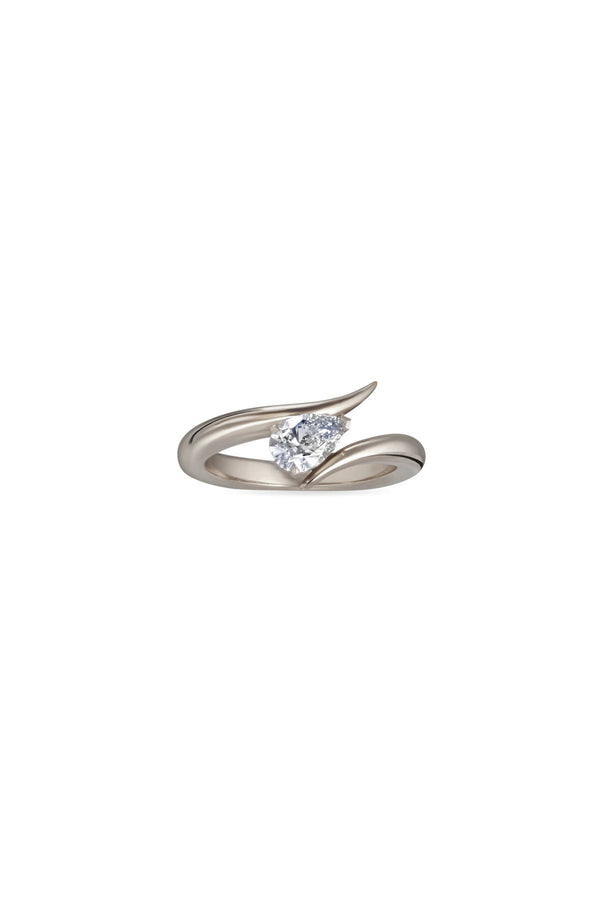 Eboris 18K Whitegold Ring w. Lab-Grown Diamond