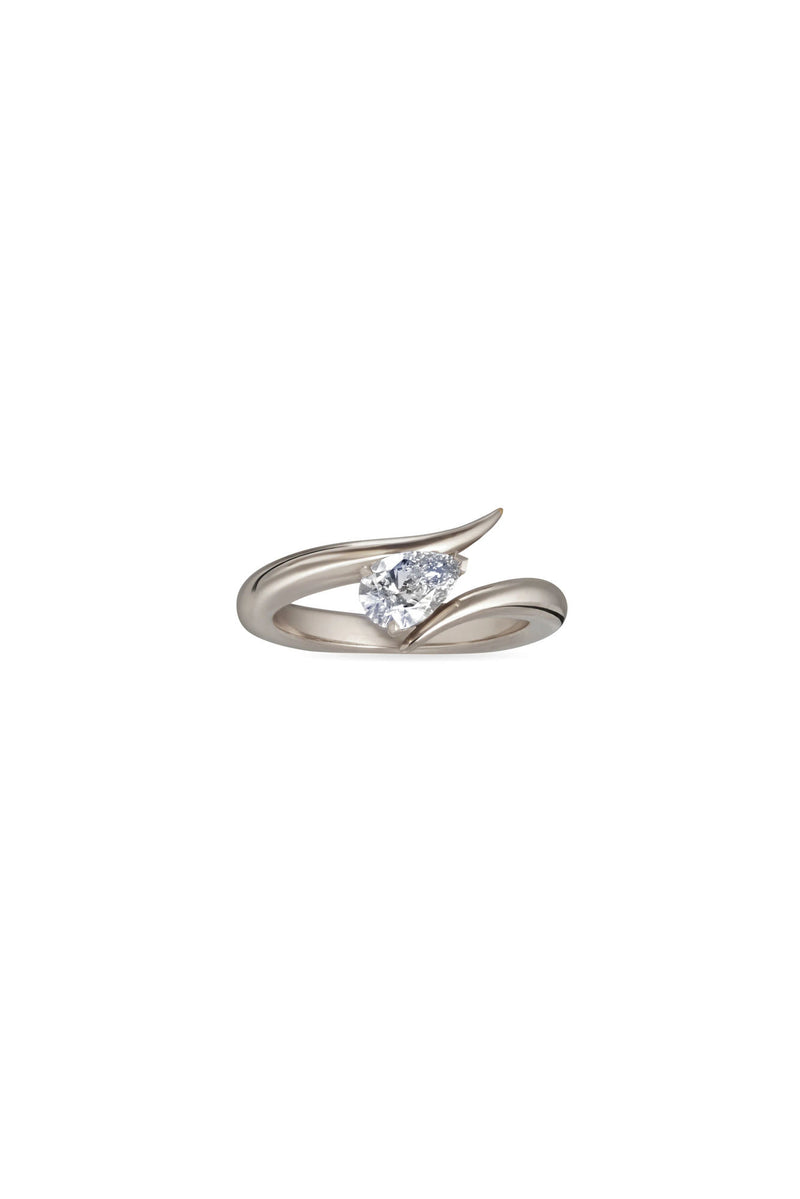 Eboris 18K Whitegold Ring w. Lab-Grown Diamond