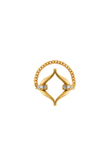 Eboris Link Paved 18K Gold Ring