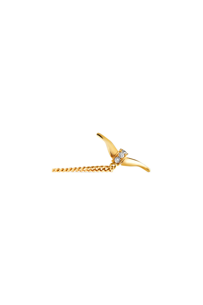 Eboris Link Paved 18K Gold Ring