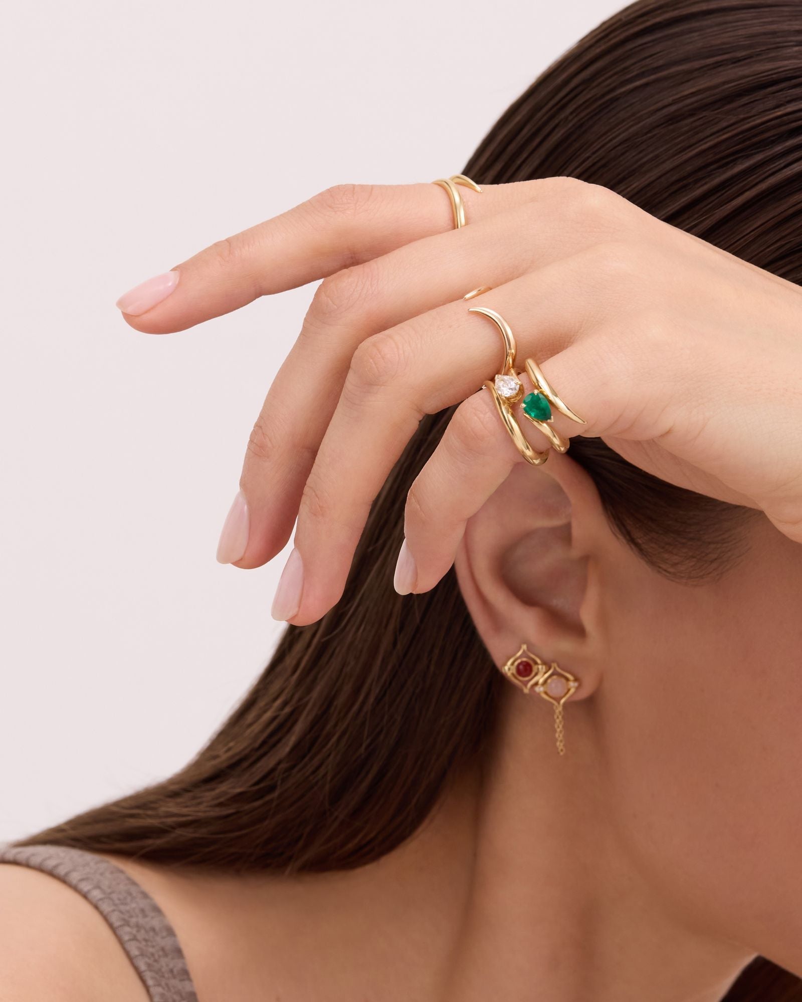 Eboris 18K Gold Ring w. Emerald