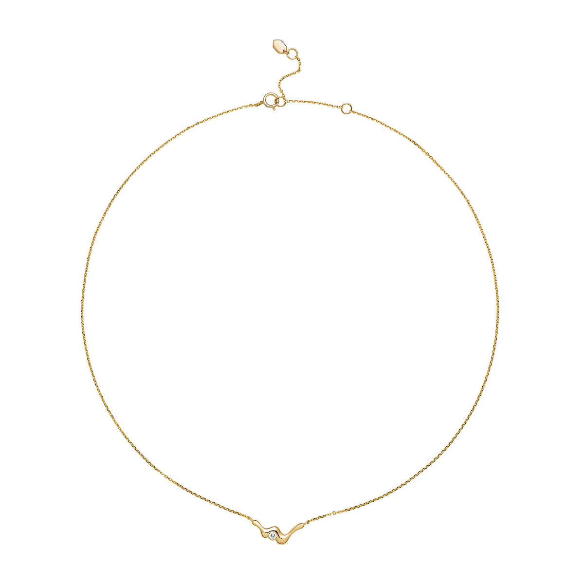 Baxter 14K Gold Necklace w. Lab-grown Diamond