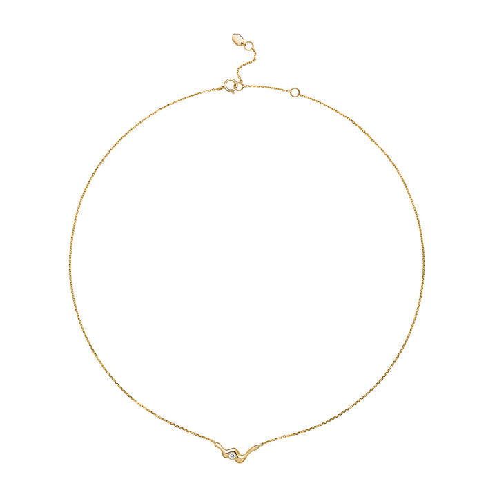 Baxter 14K Gold Necklace w. Lab-grown Diamond