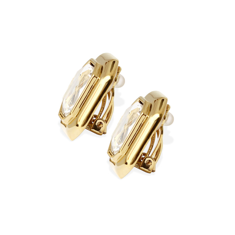 Belize Gold Plated Earrings w. Crystal