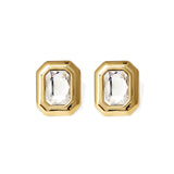 Belize Gold Plated Earrings w. Crystal