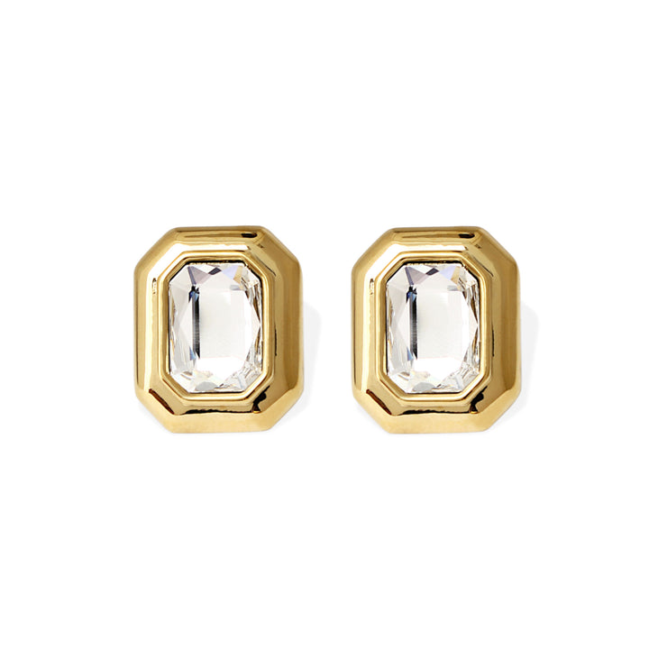 Belize Gold Plated Earrings w. Crystal