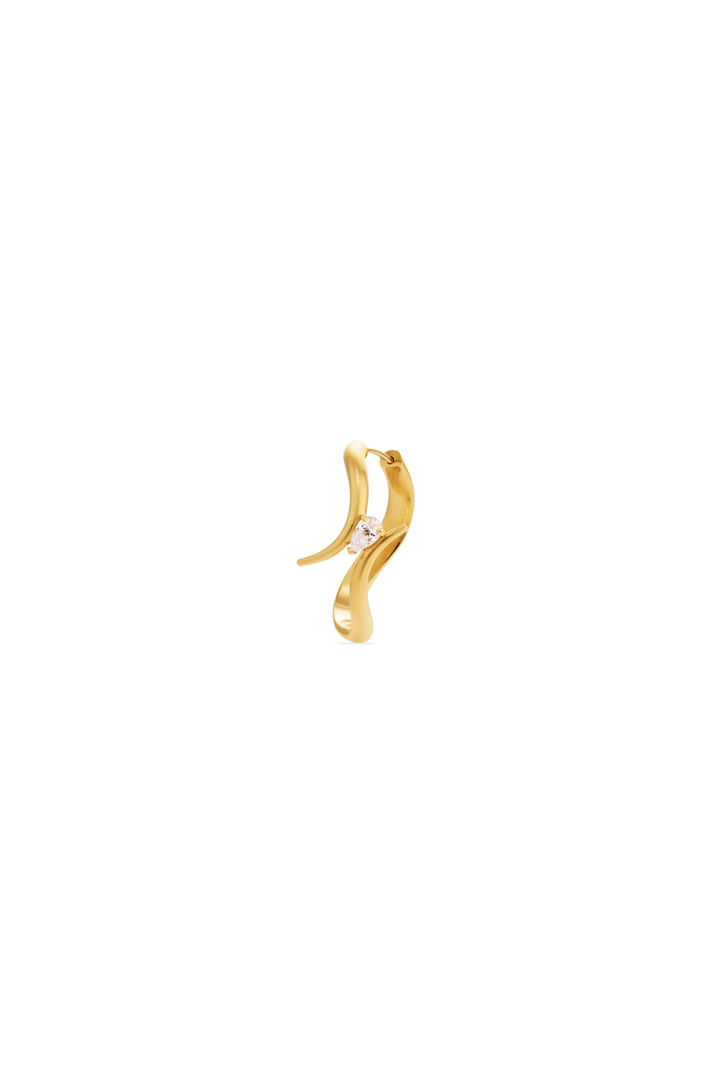 Eboris 18K Gold Hoops w. Diamond