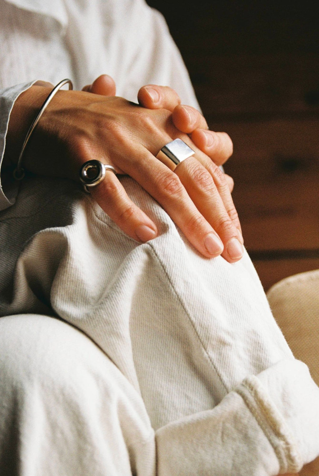 Carré Silver Ring