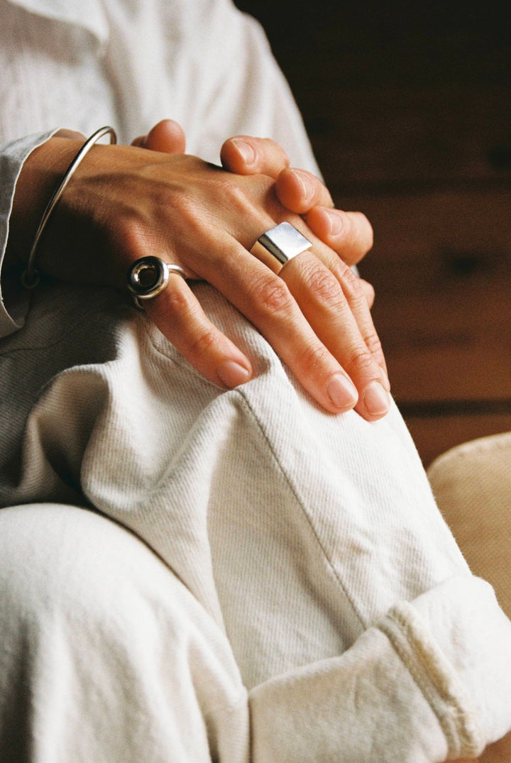 Carré Silver Ring